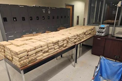 In total, 366 packages of cocaine weighing 1002.13 pounds (454.56 kilograms) were removed from the trailer.