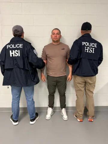 Jose Carlos Valdivia-Vera was arrested by HSI officers in Florida on Aug. 6.