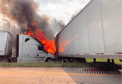 The scene of Lupus Superior's deadly crash that killed three on March 25, 2021.