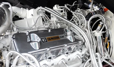 Kevin said he “spent a lot of time under the cab, modifying chrome caps, lug nut caps to go on the engine and just polishing … just to kind of put a little touch of something different on the engine.”