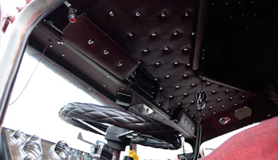 More than 500 chrome button covers in total between the cab and sleeper, in fact.