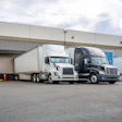 Trucks Dock Loading Unloading Adobe Stock 359838823