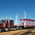 Nine-truck KST logistics moves with step deck and extendable flatbed trailers with a variety of freight on the hook, including loads like these for regional utility customers in their California home base.