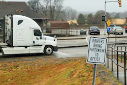 Drivers Paperwork Sign Scale House Inspections