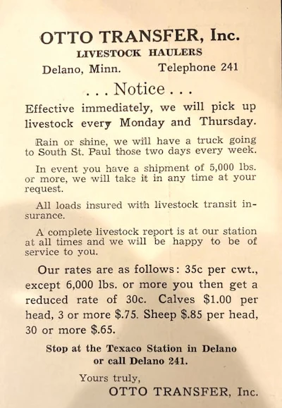 Also from the archives, this notice made it all official those decades ago.