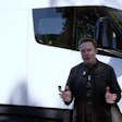 Tesla's Elon Musk opened Thursday's ceremony with a video touting the new factory and the Semi's capabilities.