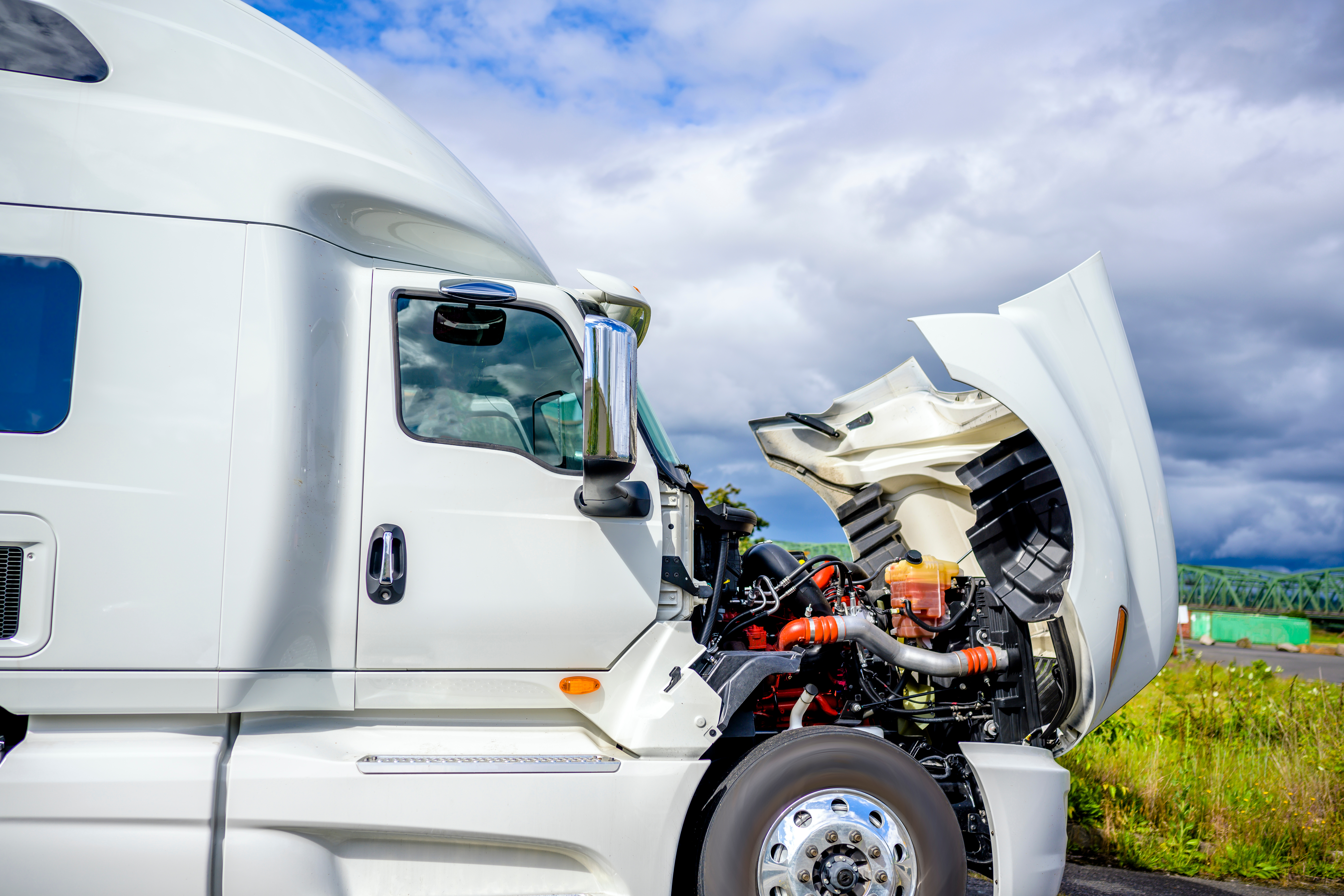 Truck Engine Roadside Repair Adobe Stock 359839134