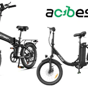 ACIBEST electric bikes collection featuring folding and step-through models in black