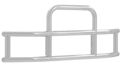 Silver metal hay rack with carrying handle and horizontal bars for livestock feeding
